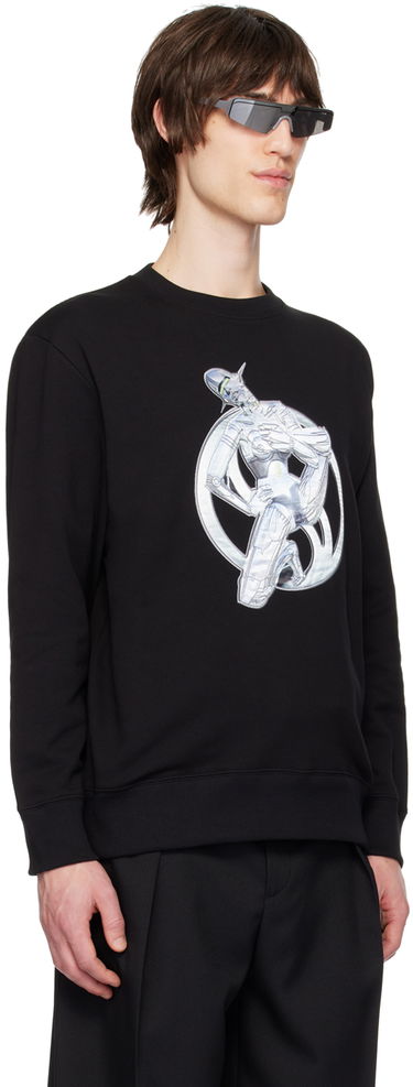 Суитчър Stella McCartney Stella McCartney Graphic Print Sweatshirt Черно | 6J02863SPY80, 1