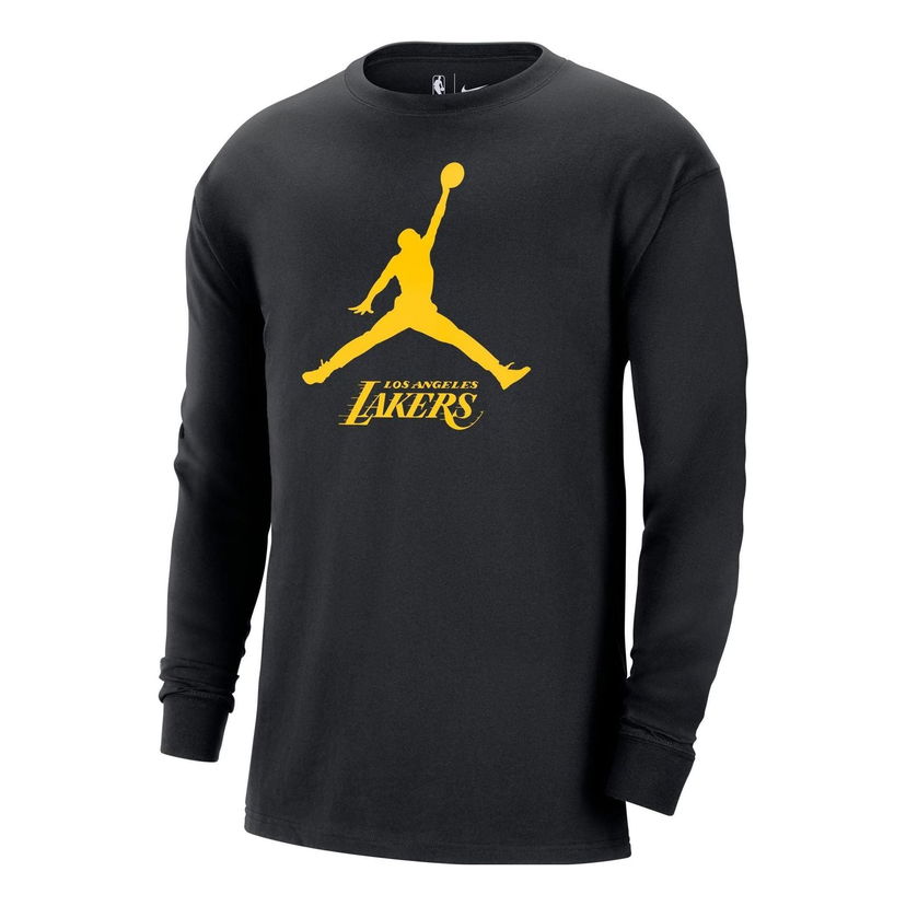 Тениска Jordan Jordan x NBA Los Angeles Lakers Long-Sleeve Essential T-Shirt Черно | FN1269-010