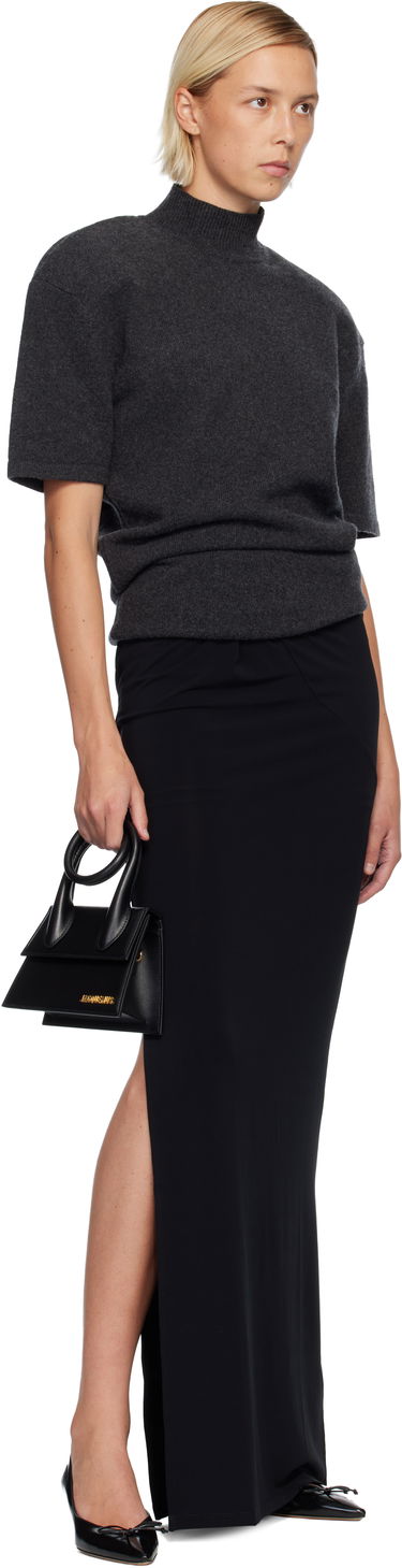 Дамска чанта Jacquemus The knot Chiquito Mini Leather Handbag Черно | 21HBAW00005BC01C01, 3