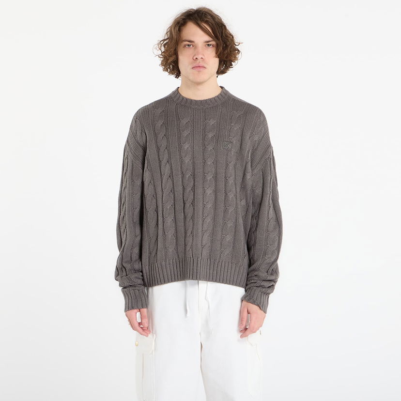 Пуловер Karl Kani Karl Kani Cable Knit Sweater Сиво | PD00008929