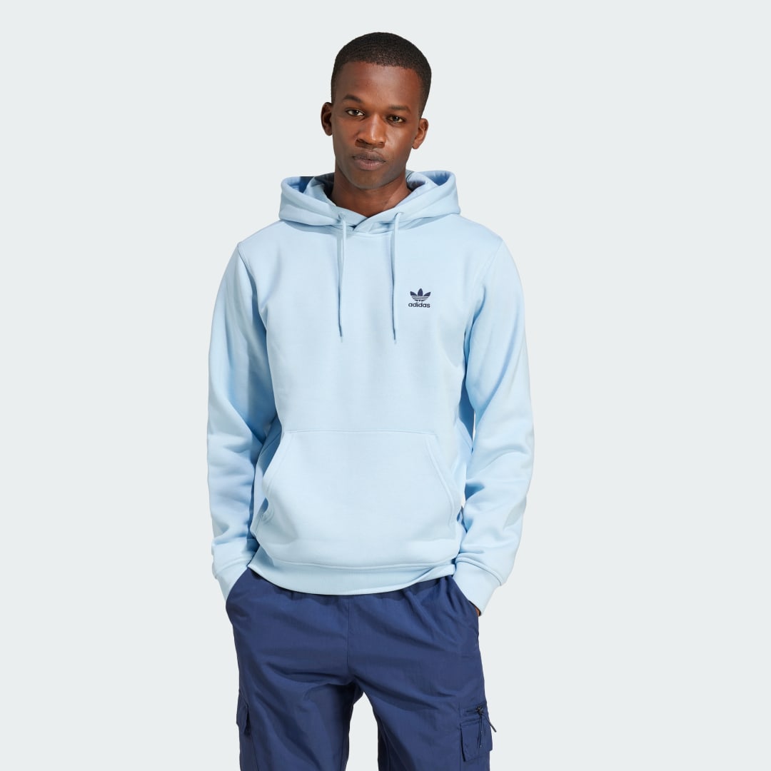 Суитчър adidas Performance Trefoil Essentials Hoodie Синьо | JN0238, 0