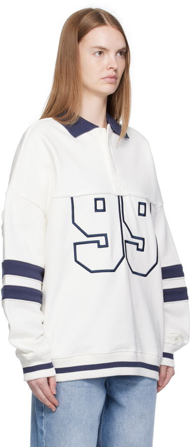 Суитчър Ksubi Ksubi '99' Boyfriend Polo Sweatshirt Бяло | WFA25FL005, 1