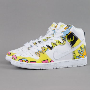 Кецове и обувки Nike SB Dunk High Premium DLS QS Бяло | 748751-177, 1