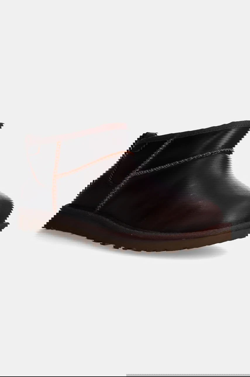 Кецове и обувки UGG Leather Mini Boots Classic Ultra Mini Lthr Regen Кафяво | 1158191.IWD, 0