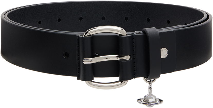Колани Vivienne Westwood Vivienne Westwood Wide Alex Charm Belt Черно | 8201007KU-L00CH-