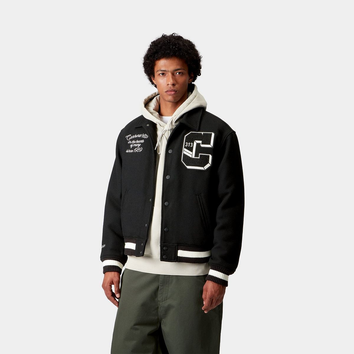 Яке бомбър Carhartt WIP WIP World Class Varsity Jacket Черно | I035432_6, 0