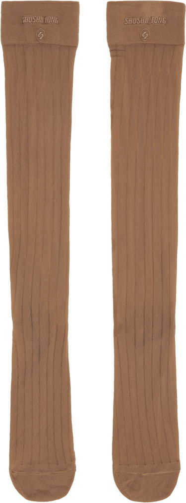 Чорапи SHUSHU/TONG SHUSHU/TONG Three-Pack Knitted Mid-Calf Socks Бяло | FSDEAC01 RST100, 3