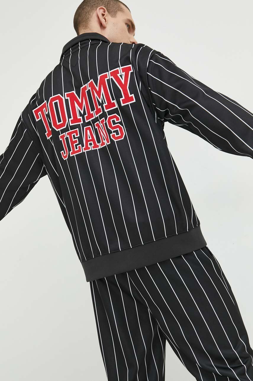 Суитчър Tommy Hilfiger Pinstripe Relaxed Fit Jacket Черно | DM0DM16360.PPYX, 0