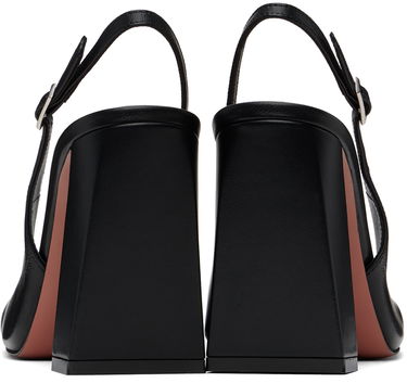 Кецове и обувки Amina Muaddi Amina Muaddi Sling Heels Черно | CHARLOTTE SLING BLOCK NAPPA, 1