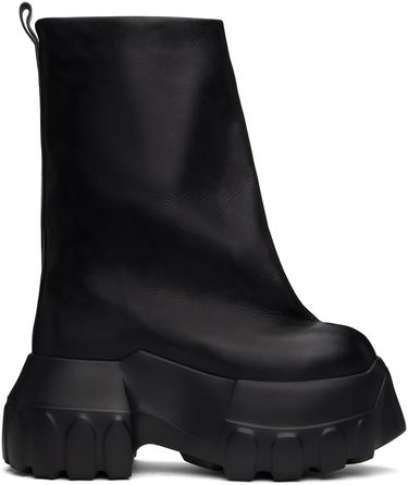 Облекло Rick Owens Rick Owens Hollywood Flared Mega Tractor Boots Черно | RU01E5864 LOO, 0