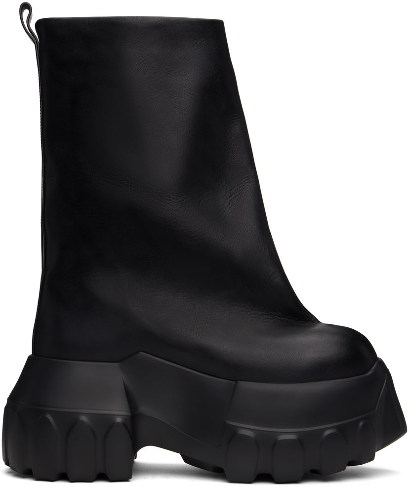 Облекло Rick Owens Rick Owens Hollywood Flared Mega Tractor Boots Черно | RU01E5864 LOO