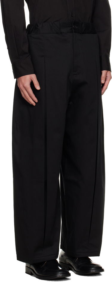 Панталони sage NATION SAGE NATION Box Pleat Trousers Черно | S011 BOX PLEAT TROUSER COTTON, 1