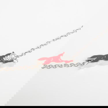 Колие BILLIONAIRE BOYS CLUB Icecream Running Dog Chain Necklace Металик | IC25272 Silver/ Red, 1