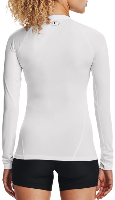 Тениска Under Armour HeatGear Compression Long Sleeve Бяло | 1365459-100, 1