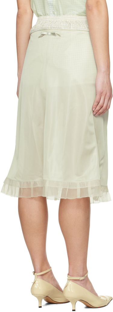 Пола Maison Margiela Maison Margiela 'Anonymity Of The Lining' Midi Skirt Зелено | S51ME0030 MTJ022, 2