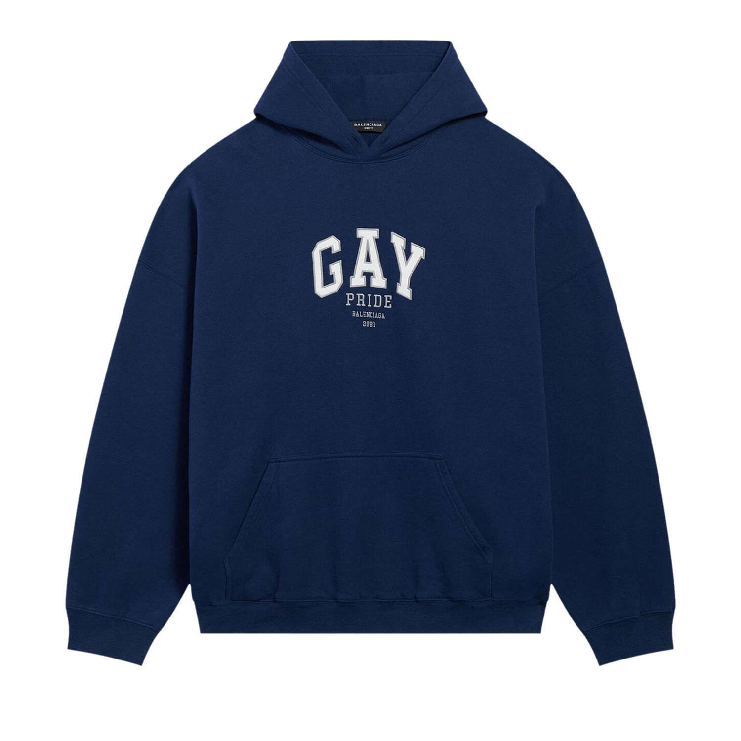 Суитчър Balenciaga Pride Boxy Hoodie Тъмно синьо | 651799 TLV54 8561, 1