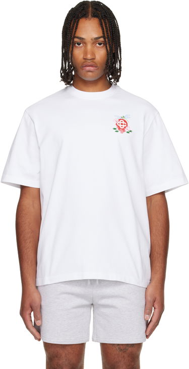 Тениска Casablanca Casablanca Dragonfly Floral Oversized Short Sleeve T-shirt Бяло | M-AW25-JTS-044-08, 0