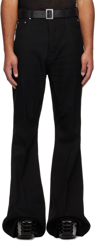 Панталони Rick Owens Concordians Bolan Flared Trousers Черно | RR02E1335 WD, 0