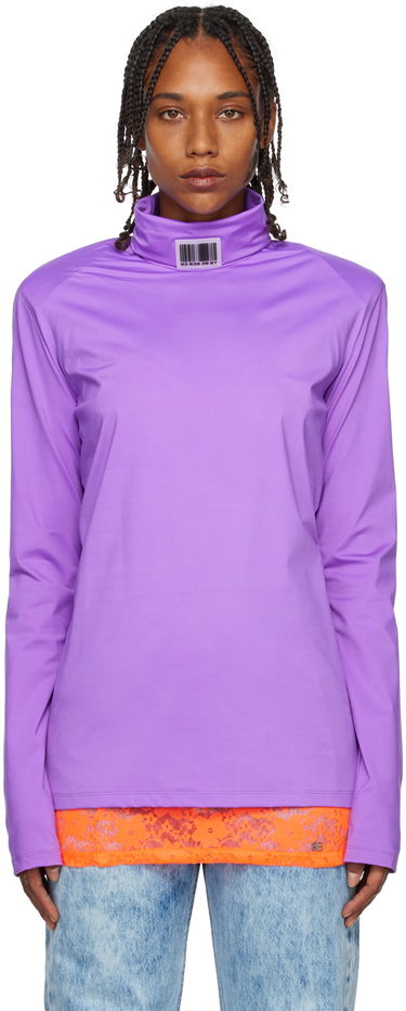 Пуловер VETEMENTS VTMNTS Turtleneck Long Sleeve Top Лилаво | VL14TO300I, 0