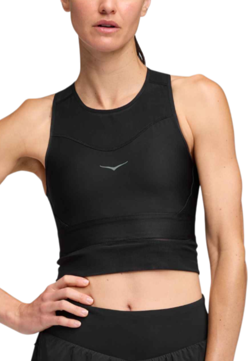 Сутиен Hoka One One Hoka Race Day Crop Top Черно | 1166630-bblc