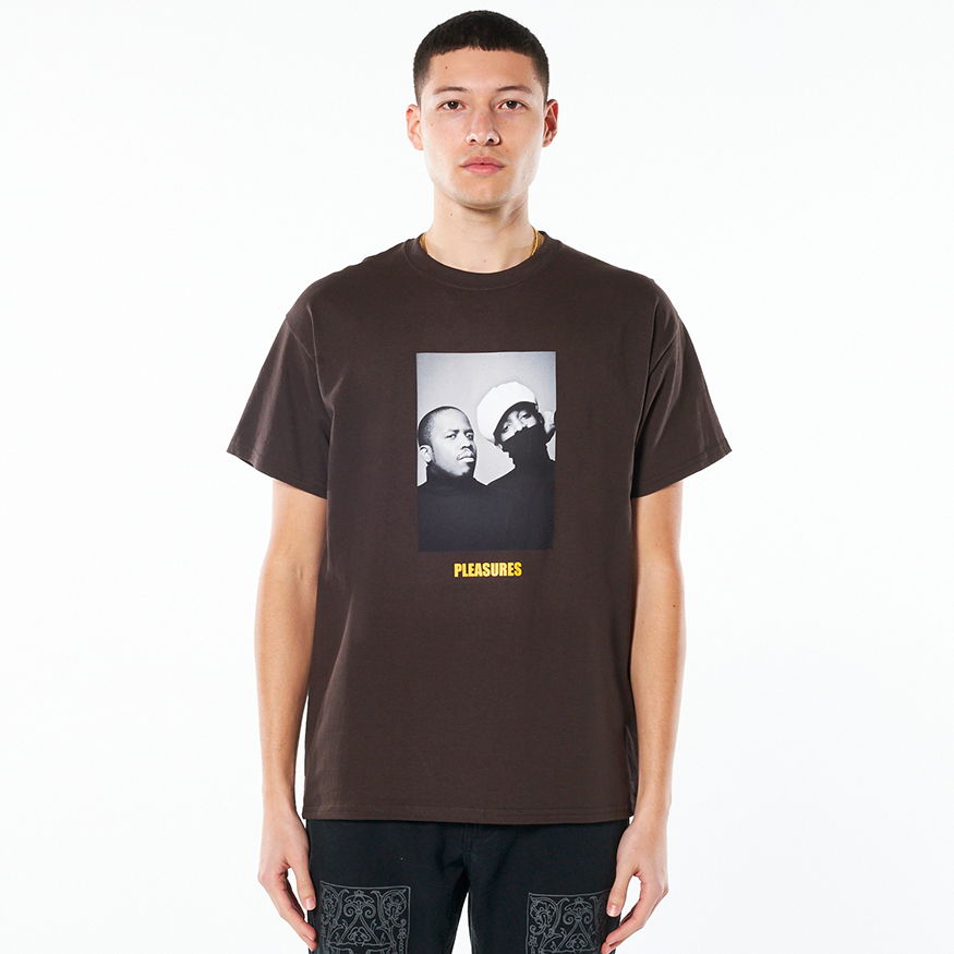 Тениска Pleasures Vocabulary Tee Кафяво | P22SP059-BROWN, 0