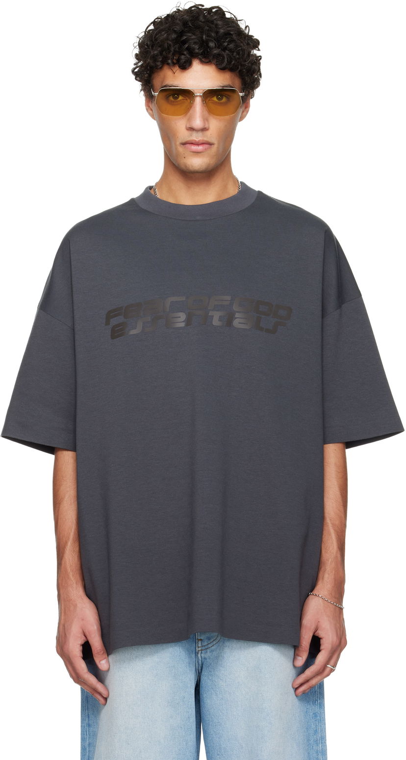 Тениска Fear of God Holiday 90s Oversized Graphic Crewneck Short Sleeve T-shirt Сиво | 125HO254502F