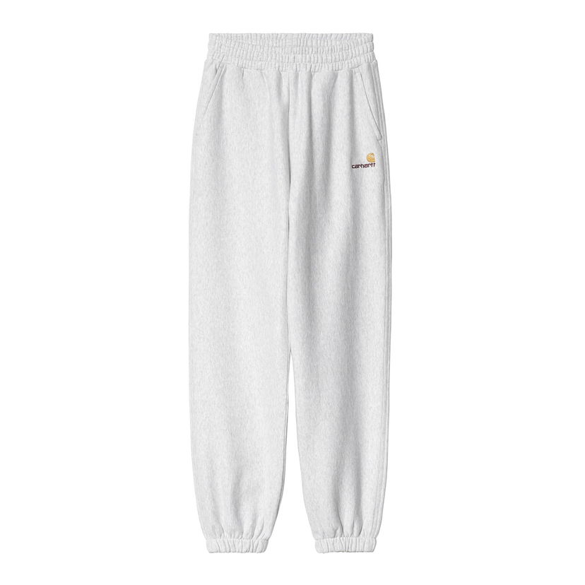 Спортни панталони Carhartt WIP American Script Sweat Pant Сиво | I033651_482_XX