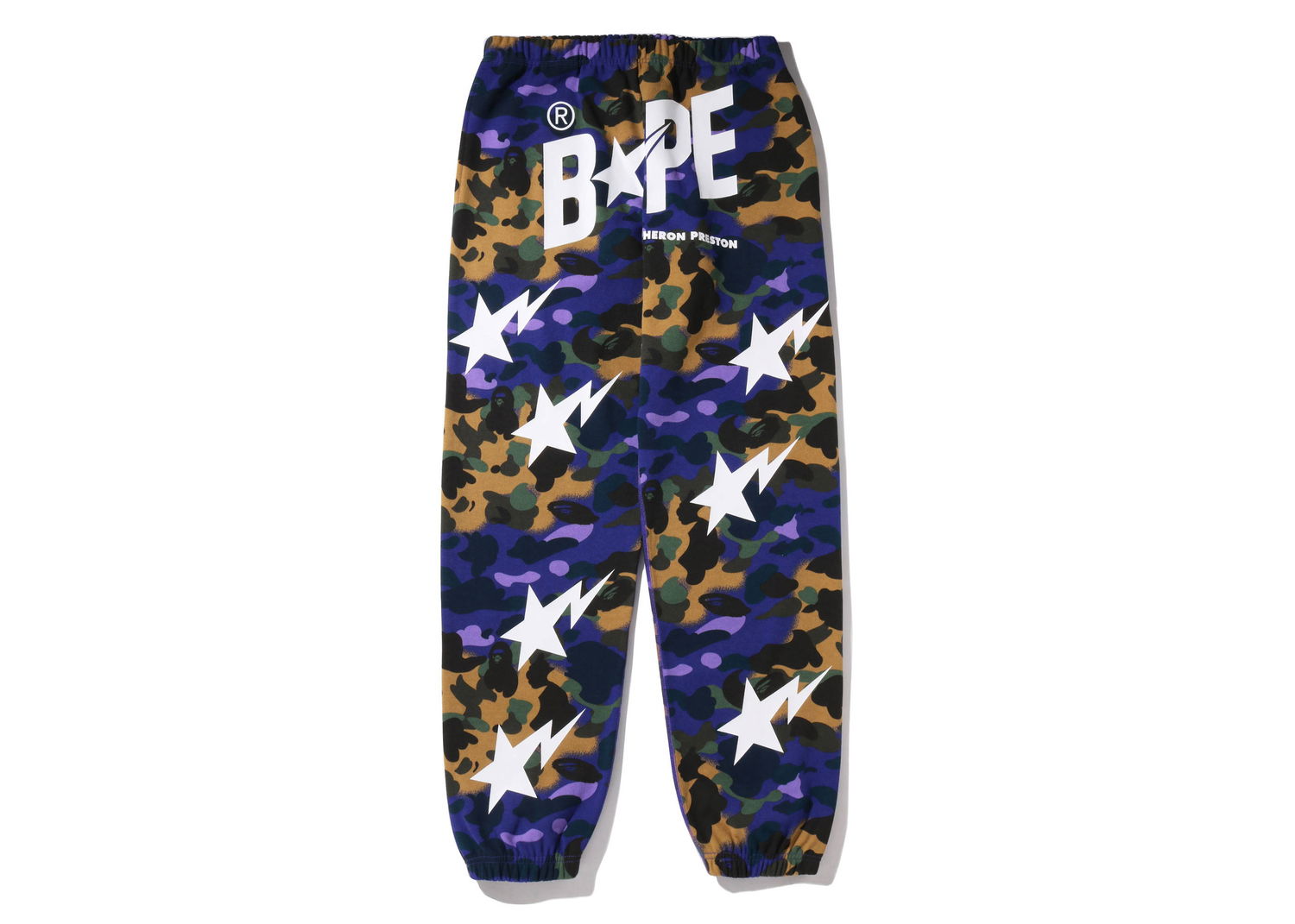 Спортни панталони BAPE Heron Preston x Mix 1st Camo Sweatpants Лилаво | 1I23-152-904, 0
