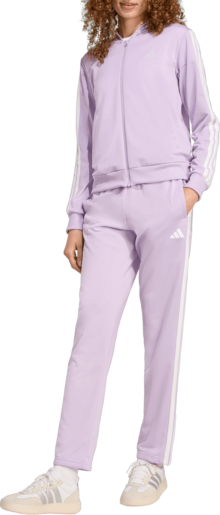 Комплект adidas Originals Essentials 3-Stripes Tracksuit Лилаво | jx0511
