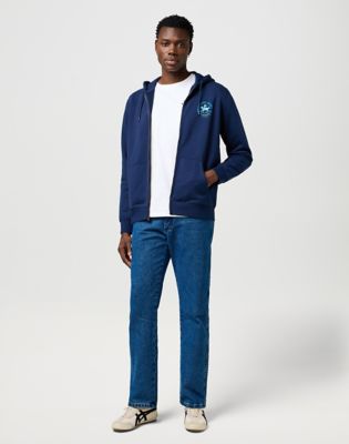 Суитчър Wrangler Wrangler Regular Graphic Zip Hoodie Тъмно синьо | 112371461:XXL, 1