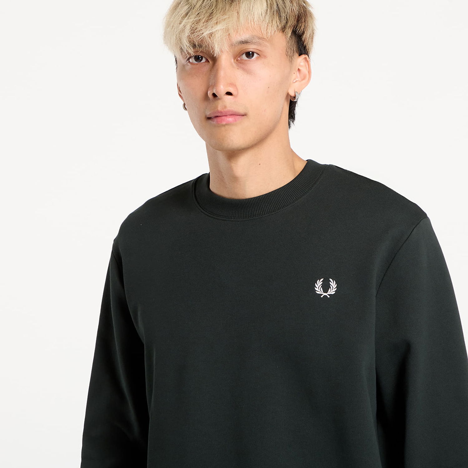 Суитчър Fred Perry Fred Perry Crew Neck Sweatshirt Черно | M7535 T50, 1