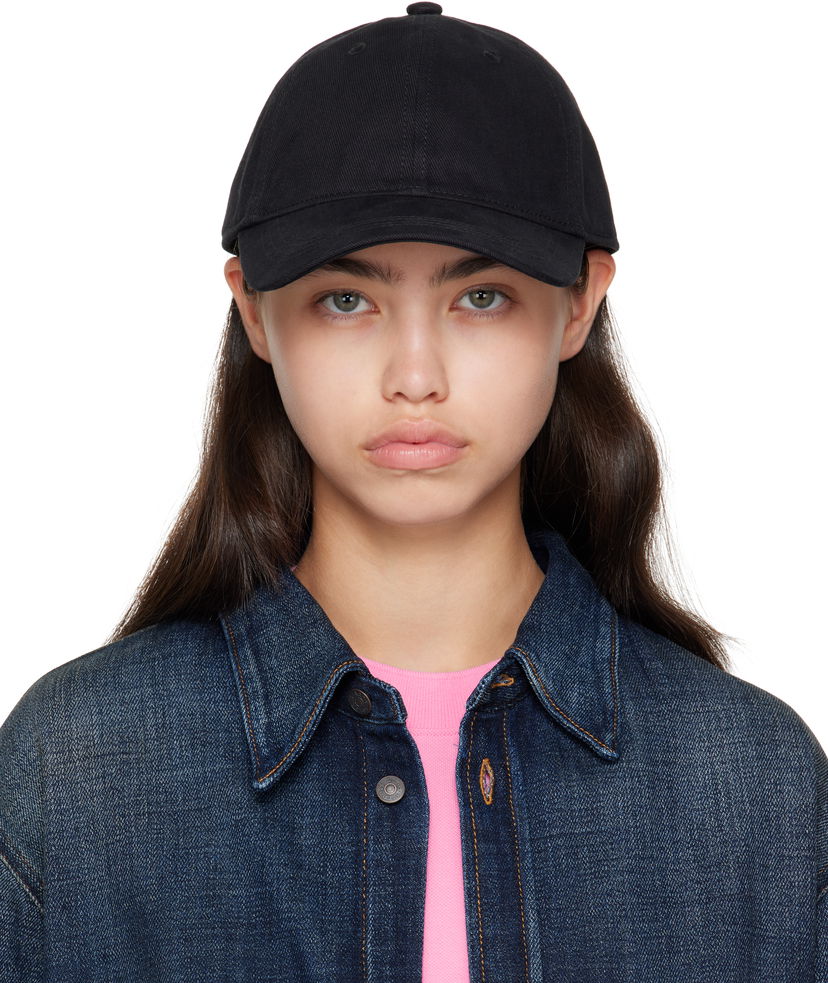Шапка с козирка Acne Studios Acne Studios Twill Logo Cap Черно | C40420-
