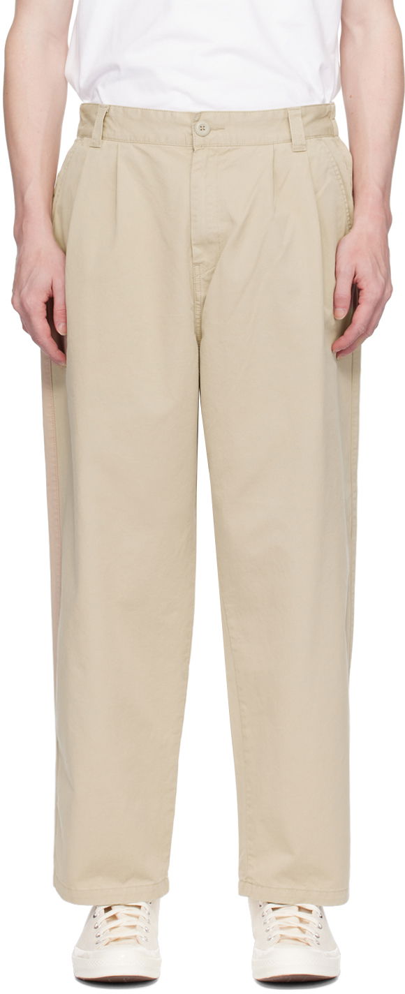 Панталони Carhartt WIP Marv Relaxed Fit Trousers Бежово | I033129, 0