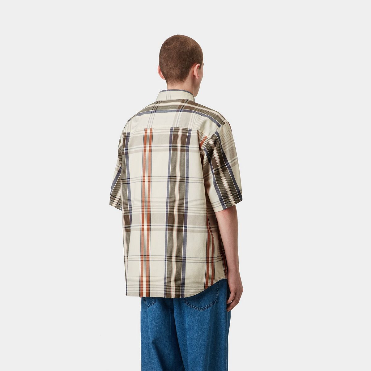 Риза Carhartt WIP Carhartt WIP Roslin Check Short Sleeve Shirt Бежово | I034546_9, 1