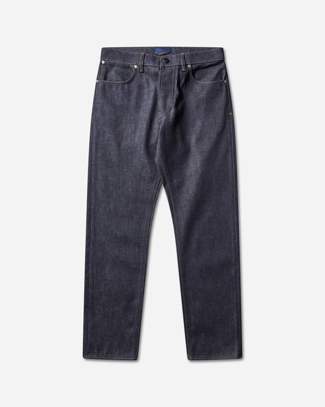 Indigo Denim Raw Straight Jeans