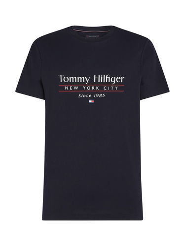 Тениска Tommy Hilfiger Tommy Hilfiger Logo Crew Neck T-Shirt Тъмно синьо | MW0MW38621DW5, 4