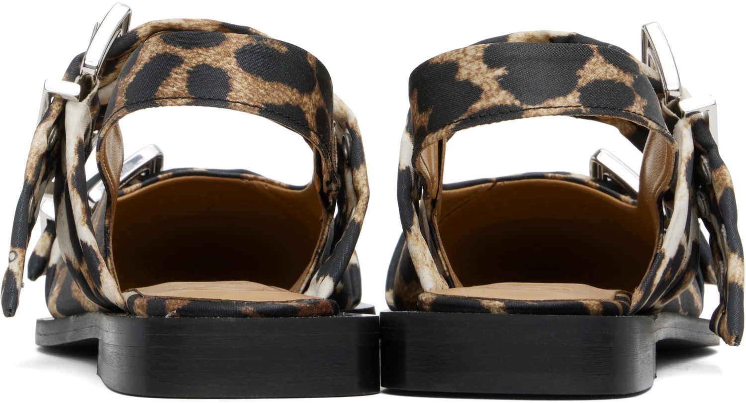 Облекло GANNI GANNI Feminine Buckle Flats Кафяво | S2947, 1