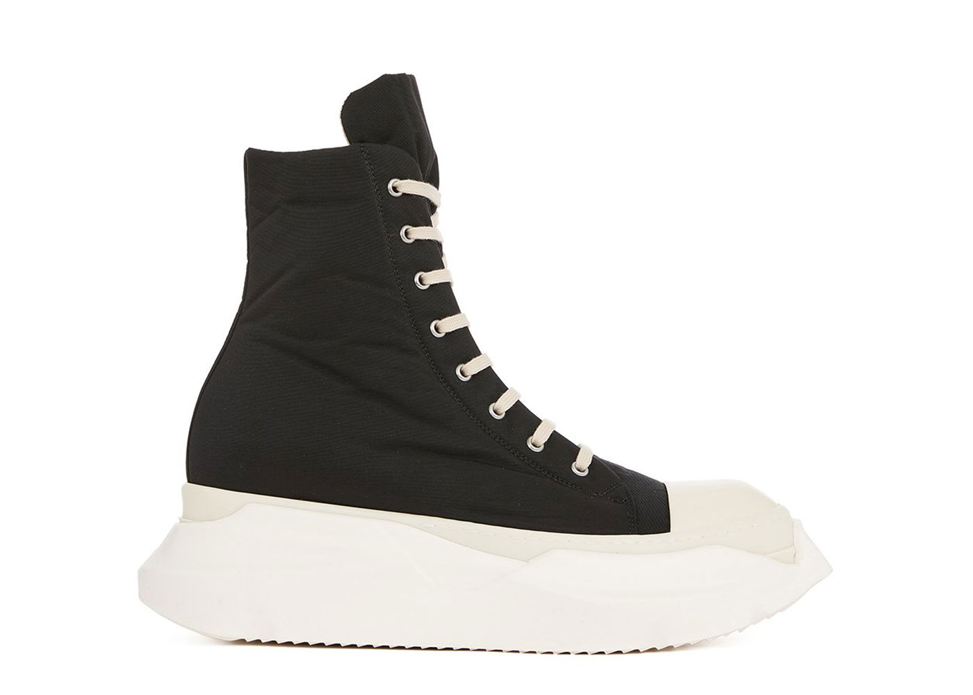 Кецове и обувки Rick Owens DRKSHDW Strobe Abstract High Cotton Nylon Black Milk Черно | DU02B4840 MU 911, 0