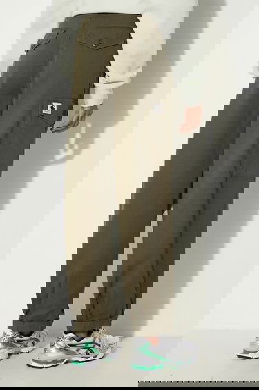 Карго панталони Carhartt WIP Collins Wide High Waist Cotton Pants Зелено | I029789.666GD, 2