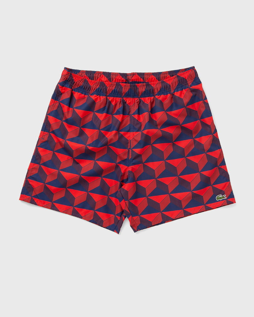 Бански Lacoste PATTERNED SWIM TRUNKS Червено | MH7628-IKL