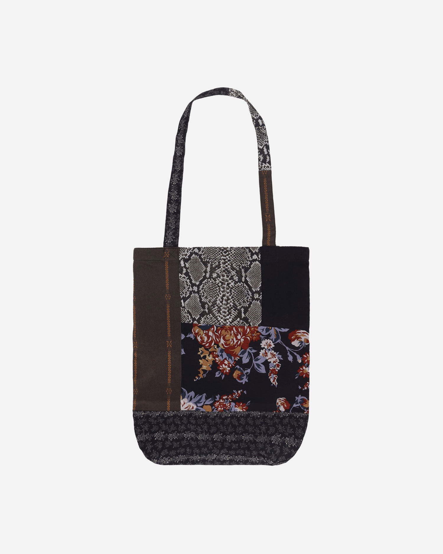Голяма пазарска чанта KAPITAL Patchwork Novel Tote Bag Многоцветен | K2406XB531 BLACK, 0