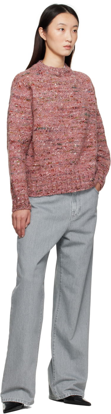 Пуловер Róhe Róhe Melange Crewneck Sweater Розово | 416-23-330, 3