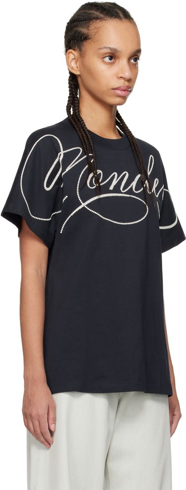 Тениска Moncler Moncler Logo T-Shirt Розово | K10938C0000389AUO, 4