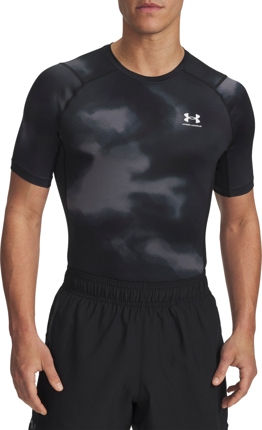 Тениска Under Armour Under Armour HG Armour Printed Short Sleeve T-Shirt Черно | 1383321-003, 0