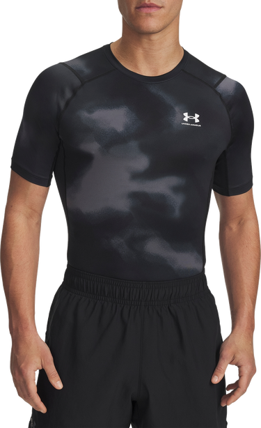 Тениска Under Armour Under Armour HG Armour Printed Short Sleeve T-Shirt Черно | 1383321-003, 0