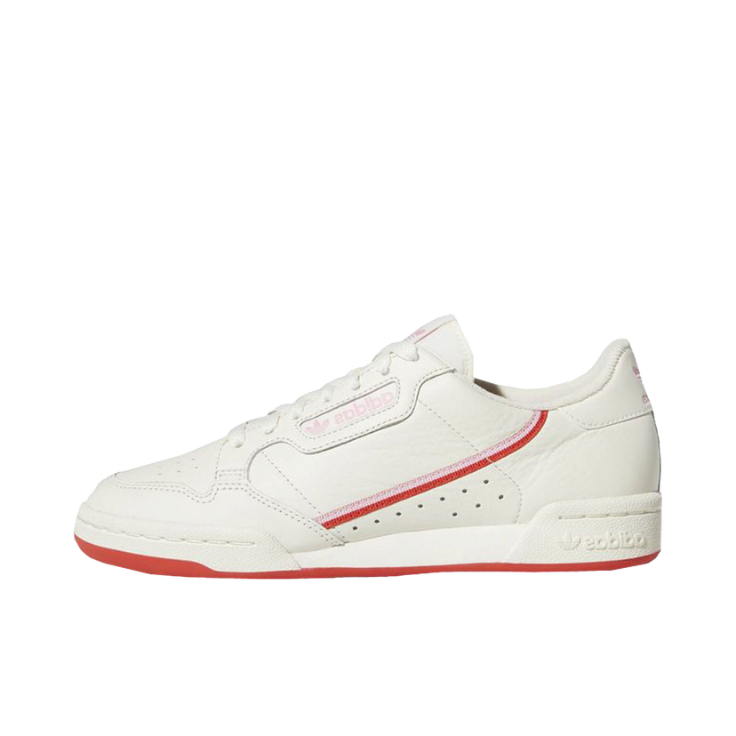 Кецове и обувки adidas Originals Continental 80 Off White Active Red W Бяло | EE3831