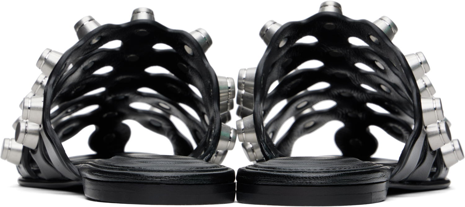 Кецове и обувки Alexander Wang Alexander Wang Rexa Cage Slide Sandals Черно | 30125M014, 1