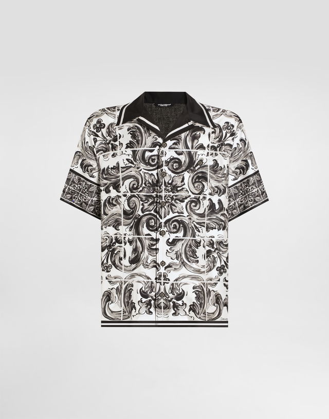 Dolce & Gabbana Printed Silk and Cotton Shirt