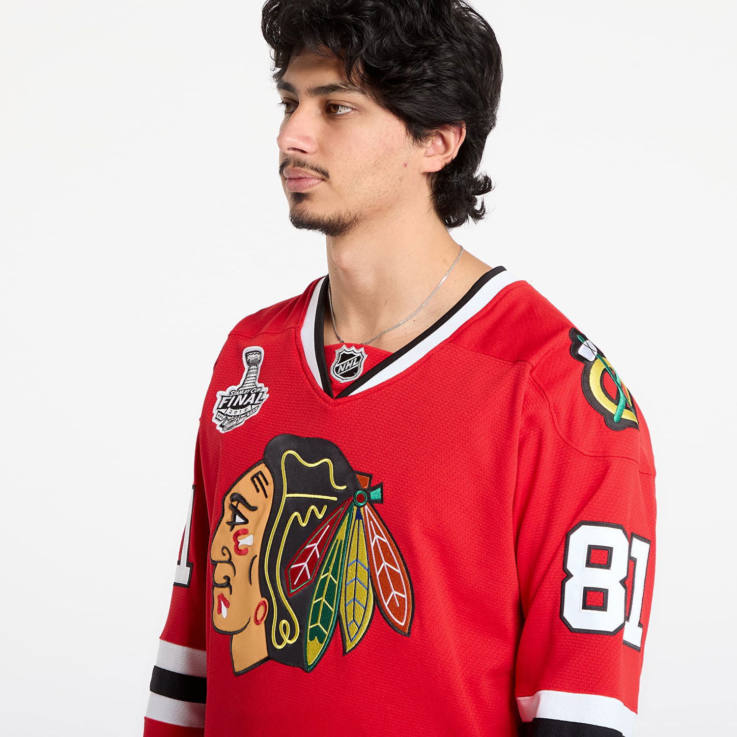 Фланелка Mitchell & Ness Mitchell & Ness NHL Dark Jersey Blackhawks 2014 Marian Hossa Chicago Blackhawks Червено | JY8922-CBHSCAR, 1