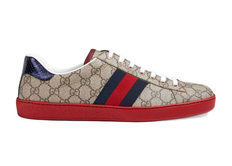 Кецове и обувки Gucci Ace 'GG Supreme Red' Бежово | 429445 96G50 9767/429445 K2LH0 9767, 0